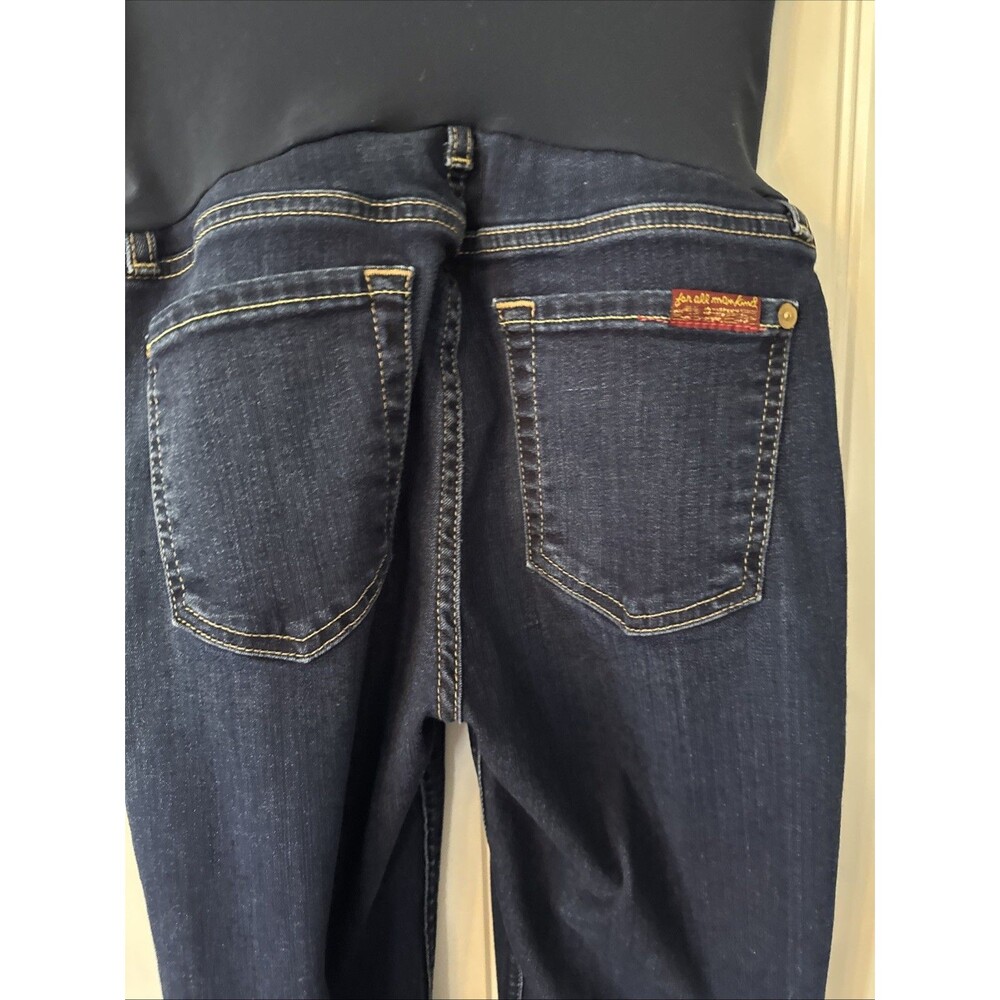 7 Seven for all Mankind Maternity Jeans size 26 Skinny Dark great condition